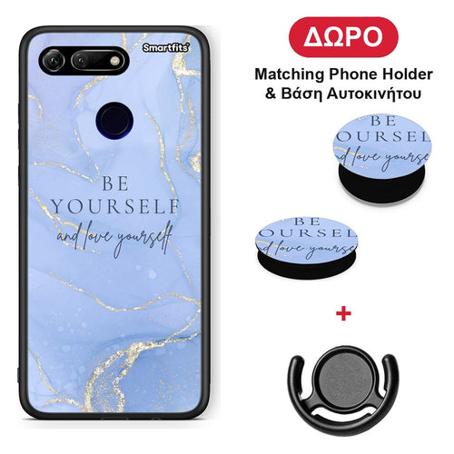 Be Yourself - Honor View 20 θήκη + Δώρο Phone Holder & Βάση Αυτοκινήτου
