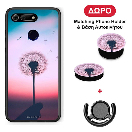 Boho Wish - Honor View 20 θήκη + Δώρο Phone Holder & Βάση Αυτοκινήτου