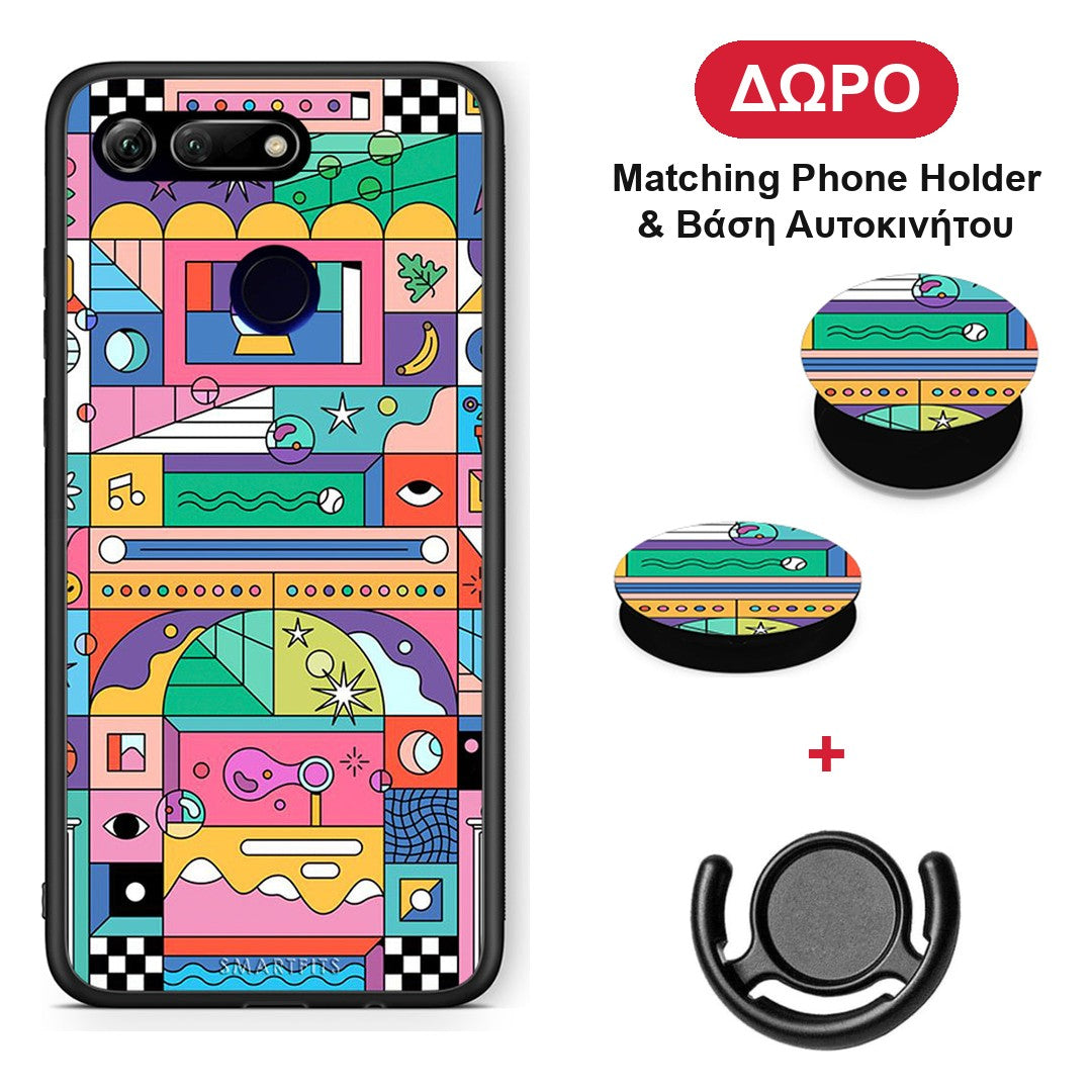 Bubbles Soap - Honor View 20 θήκη + Δώρο Phone Holder & Βάση Αυτοκινήτου