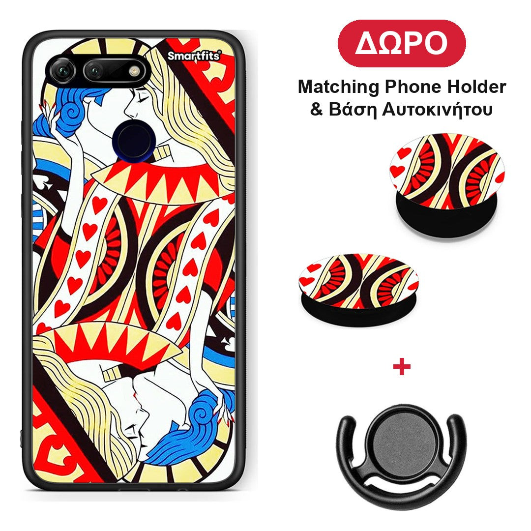 Card Love - Honor View 20 θήκη + Δώρο Phone Holder & Βάση Αυτοκινήτου