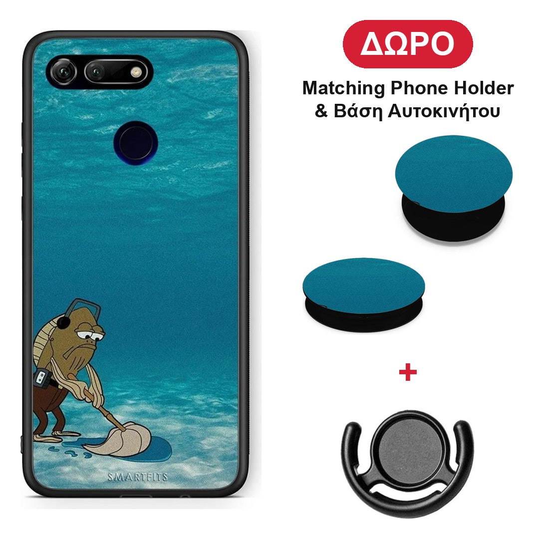 Clean The Ocean - Honor View 20 θήκη + Δώρο Phone Holder & Βάση Αυτοκινήτου