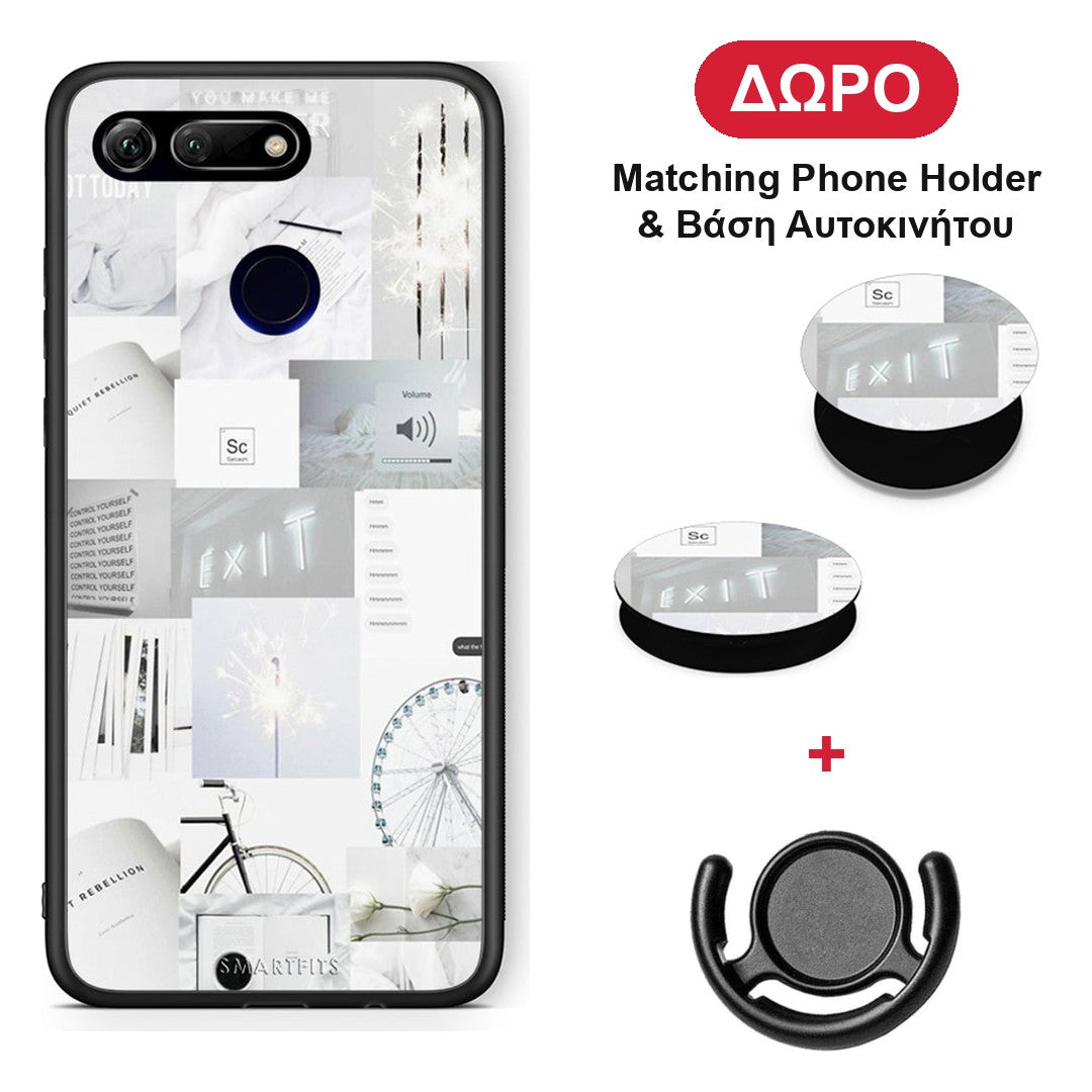 Collage Make Me Wonder - Honor View 20 θήκη + Δώρο Phone Holder & Βάση Αυτοκινήτου