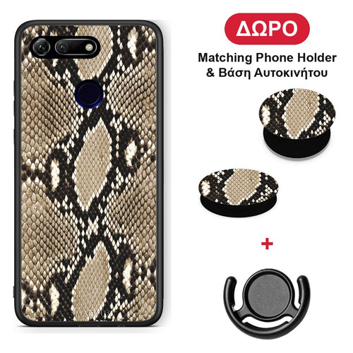 Animal Fashion Snake - Honor View 20 θήκη + Δώρο Phone Holder & Βάση Αυτοκινήτου