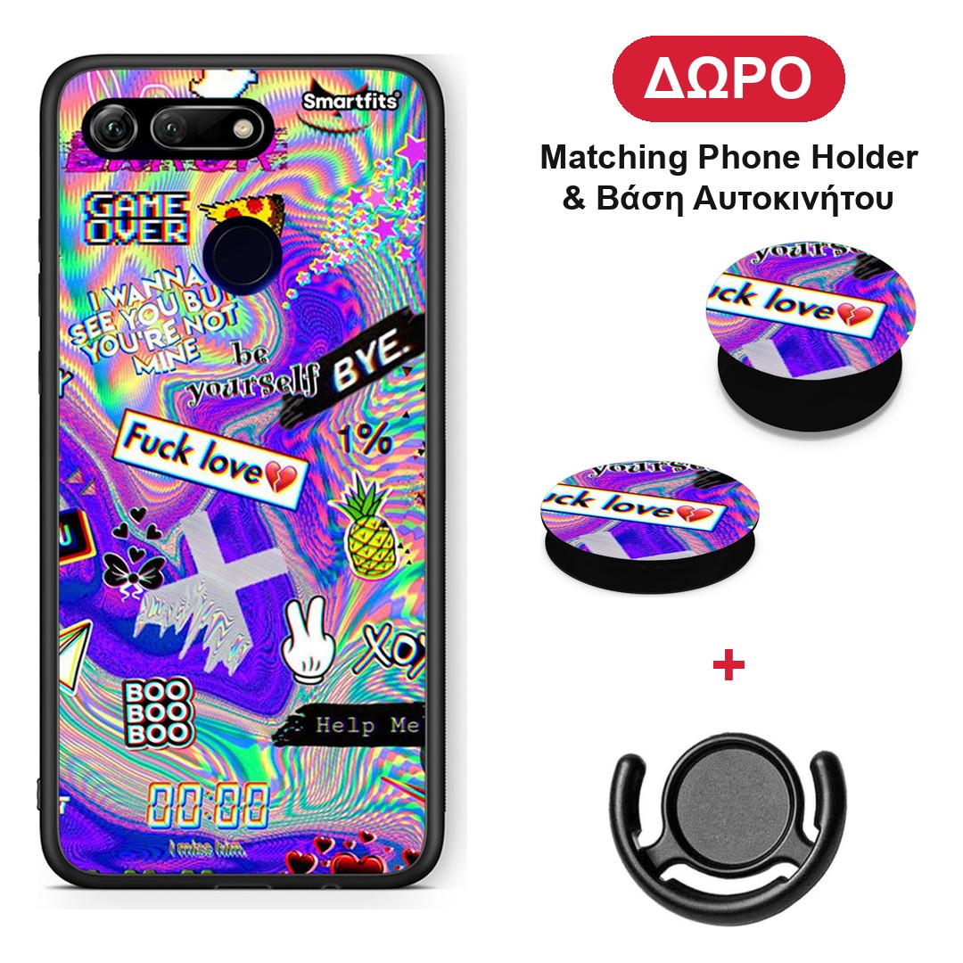 Game Over - Honor View 20 θήκη + Δώρο Phone Holder & Βάση Αυτοκινήτου
