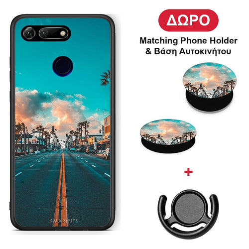 Landscape City - Honor View 20 θήκη + Δώρο Phone Holder & Βάση Αυτοκινήτου