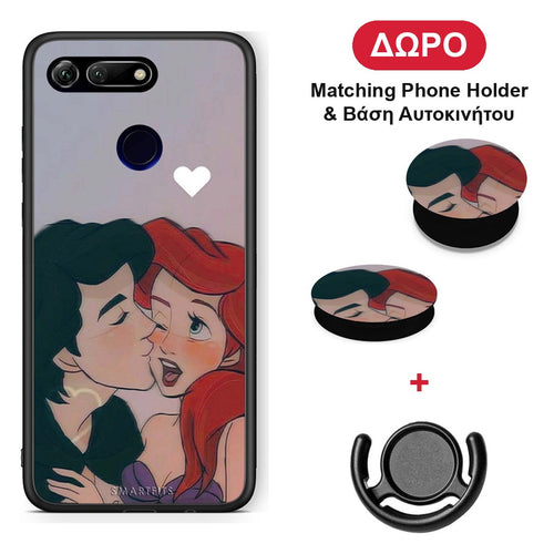Mermaid Couple - Honor View 20 θήκη + Δώρο Phone Holder & Βάση Αυτοκινήτου