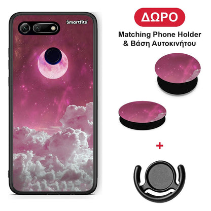 Pink Moon - Honor View 20 θήκη + Δώρο Phone Holder & Βάση Αυτοκινήτου