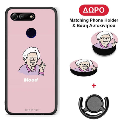 PopArt Mood - Honor View 20 θήκη + Δώρο Phone Holder & Βάση Αυτοκινήτου
