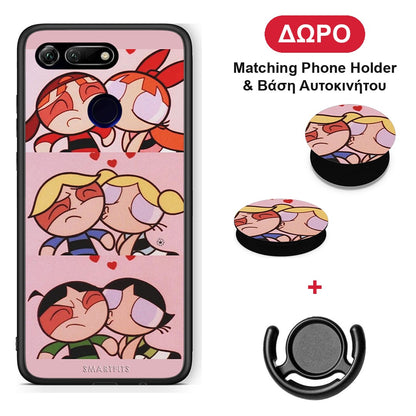 Puff Love - Honor View 20 θήκη + Δώρο Phone Holder & Βάση Αυτοκινήτου