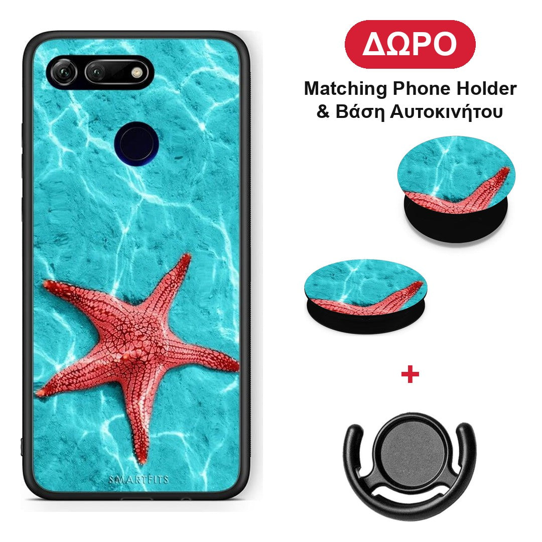 Red Starfish - Honor View 20 θήκη + Δώρο Phone Holder & Βάση Αυτοκινήτου