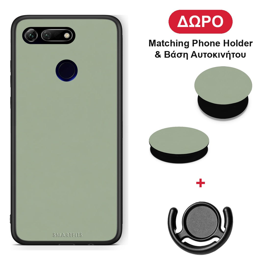 Sage Green - Honor View 20 θήκη + Δώρο Phone Holder & Βάση Αυτοκινήτου