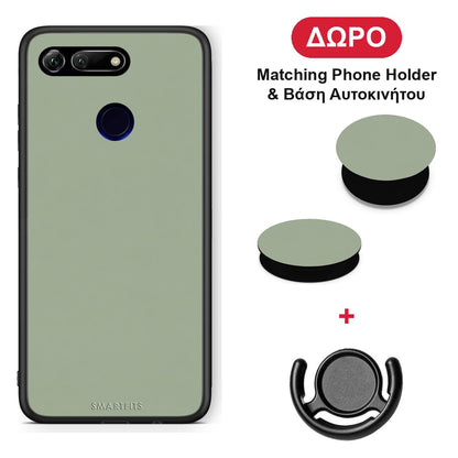 Sage Green - Honor View 20 θήκη + Δώρο Phone Holder & Βάση Αυτοκινήτου
