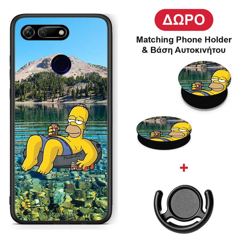 Summer Happiness - Honor View 20 θήκη + Δώρο Phone Holder & Βάση Αυτοκινήτου