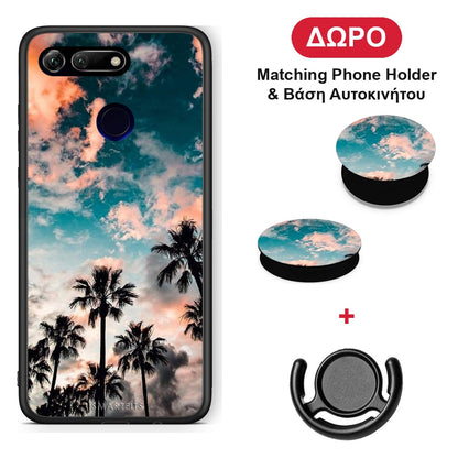 Summer Sky - Honor View 20 θήκη + Δώρο Phone Holder & Βάση Αυτοκινήτου