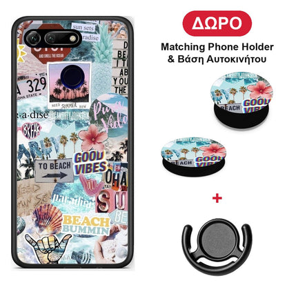 Summer Vibes - Honor View 20 θήκη + Δώρο Phone Holder & Βάση Αυτοκινήτου