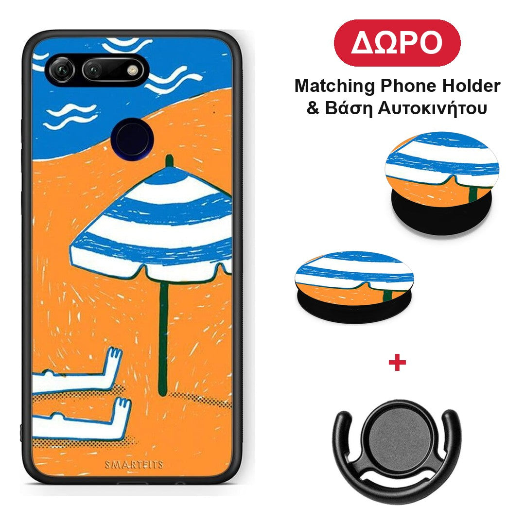 Summering - Honor View 20 θήκη + Δώρο Phone Holder & Βάση Αυτοκινήτου