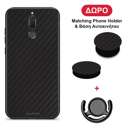 Carbon Black - Huawei Mate 10 Lite θήκη + Δώρο Phone Holder & Βάση Αυτοκινήτου