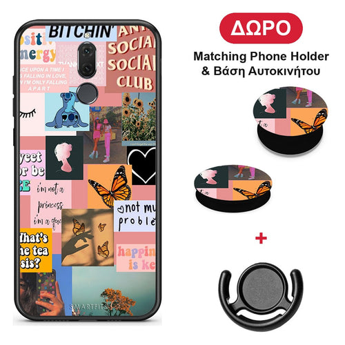 Collage Bitchin - Huawei Mate 10 Lite θήκη + Δώρο Phone Holder & Βάση Αυτοκινήτου