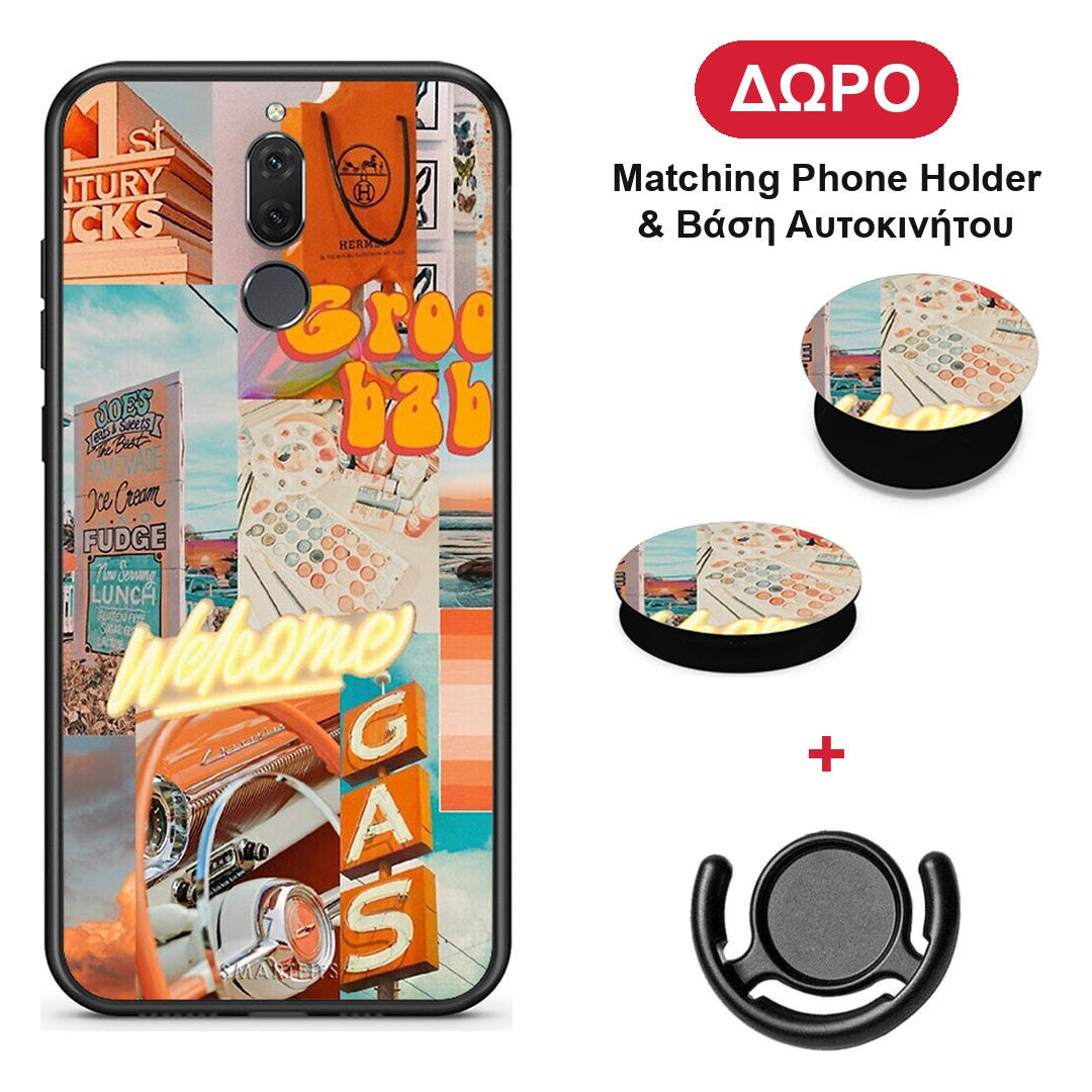 Groovy Babe - Huawei Mate 10 Lite θήκη + Δώρο Phone Holder & Βάση Αυτοκινήτου