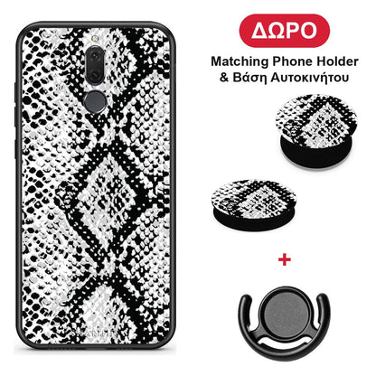 Animal White Snake - Huawei Mate 10 Lite θήκη + Δώρο Phone Holder & Βάση Αυτοκινήτου