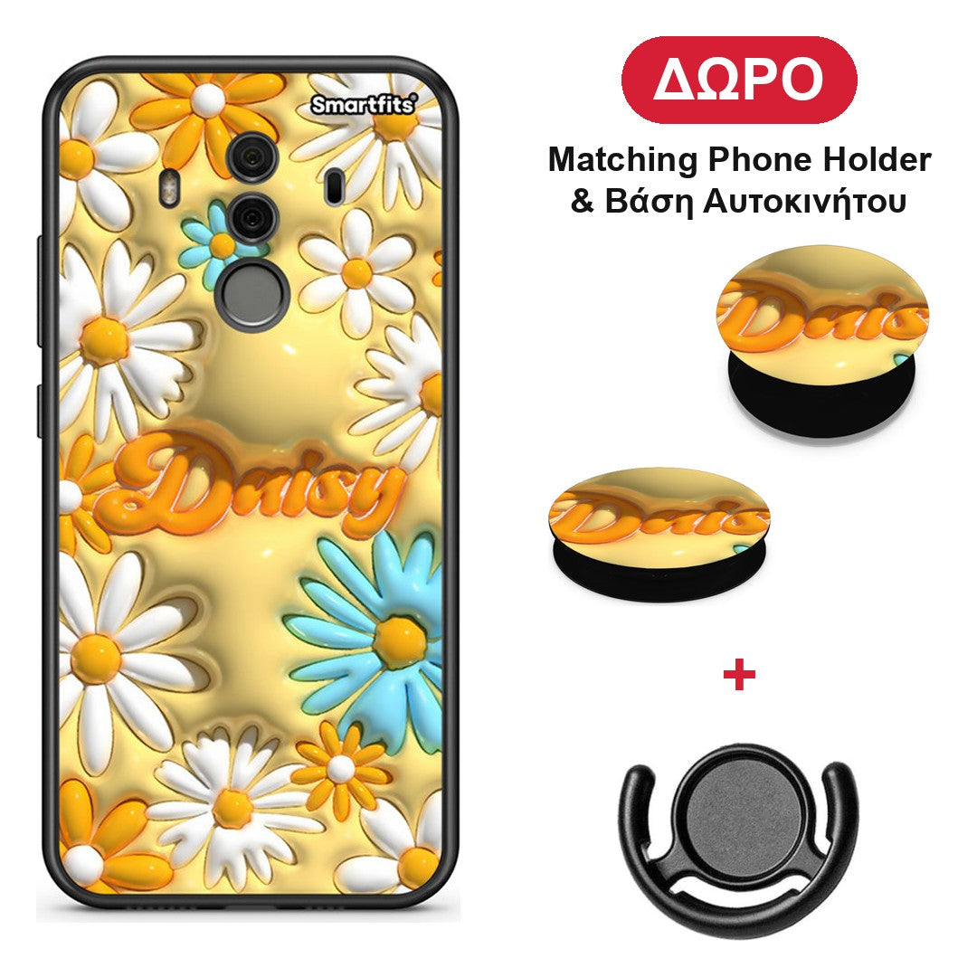 Bubble Daisies - Huawei Mate 10 Pro θήκη + Δώρο Phone Holder & Βάση Αυτοκινήτου