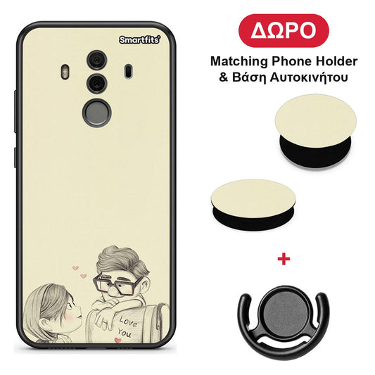 Carl And Ellie - Huawei Mate 10 Pro θήκη + Δώρο Phone Holder & Βάση Αυτοκινήτου