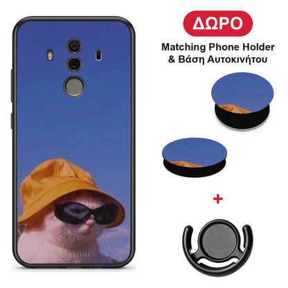Cat Diva - Huawei Mate 10 Pro θήκη + Δώρο Phone Holder & Βάση Αυτοκινήτου