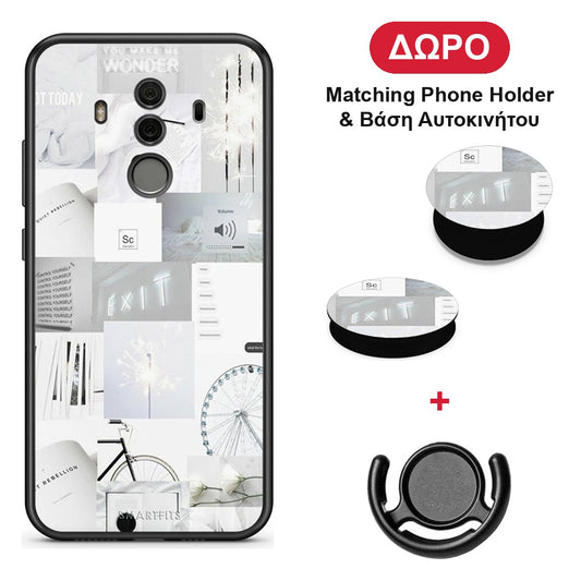 Collage Make Me Wonder - Huawei Mate 10 Pro θήκη + Δώρο Phone Holder & Βάση Αυτοκινήτου