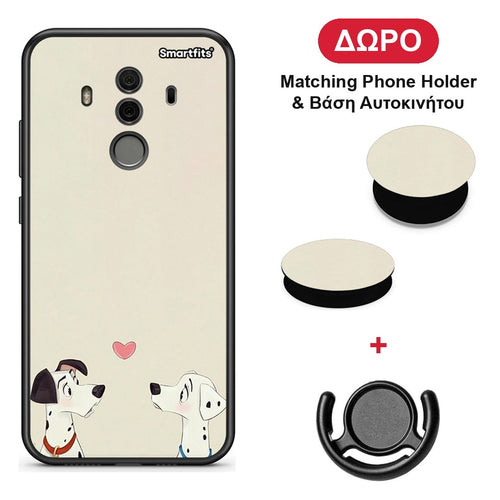 Dalmatians Love - Huawei Mate 10 Pro θήκη + Δώρο Phone Holder & Βάση Αυτοκινήτου