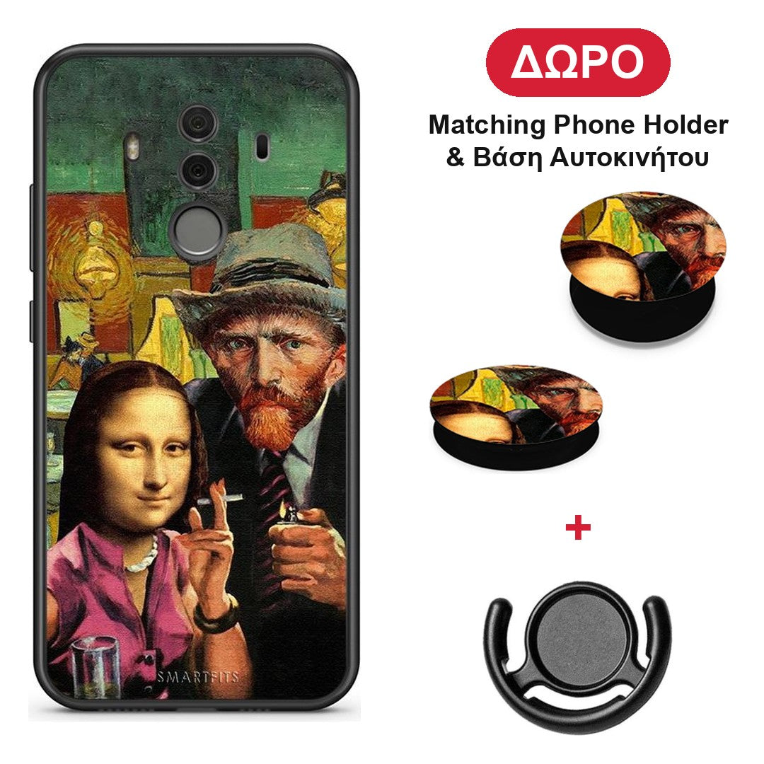 Funny Art - Huawei Mate 10 Pro θήκη + Δώρο Phone Holder & Βάση Αυτοκινήτου