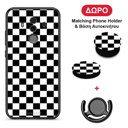 Geometric Squares - Huawei Mate 10 Pro θήκη + Δώρο Phone Holder & Βάση Αυτοκινήτου