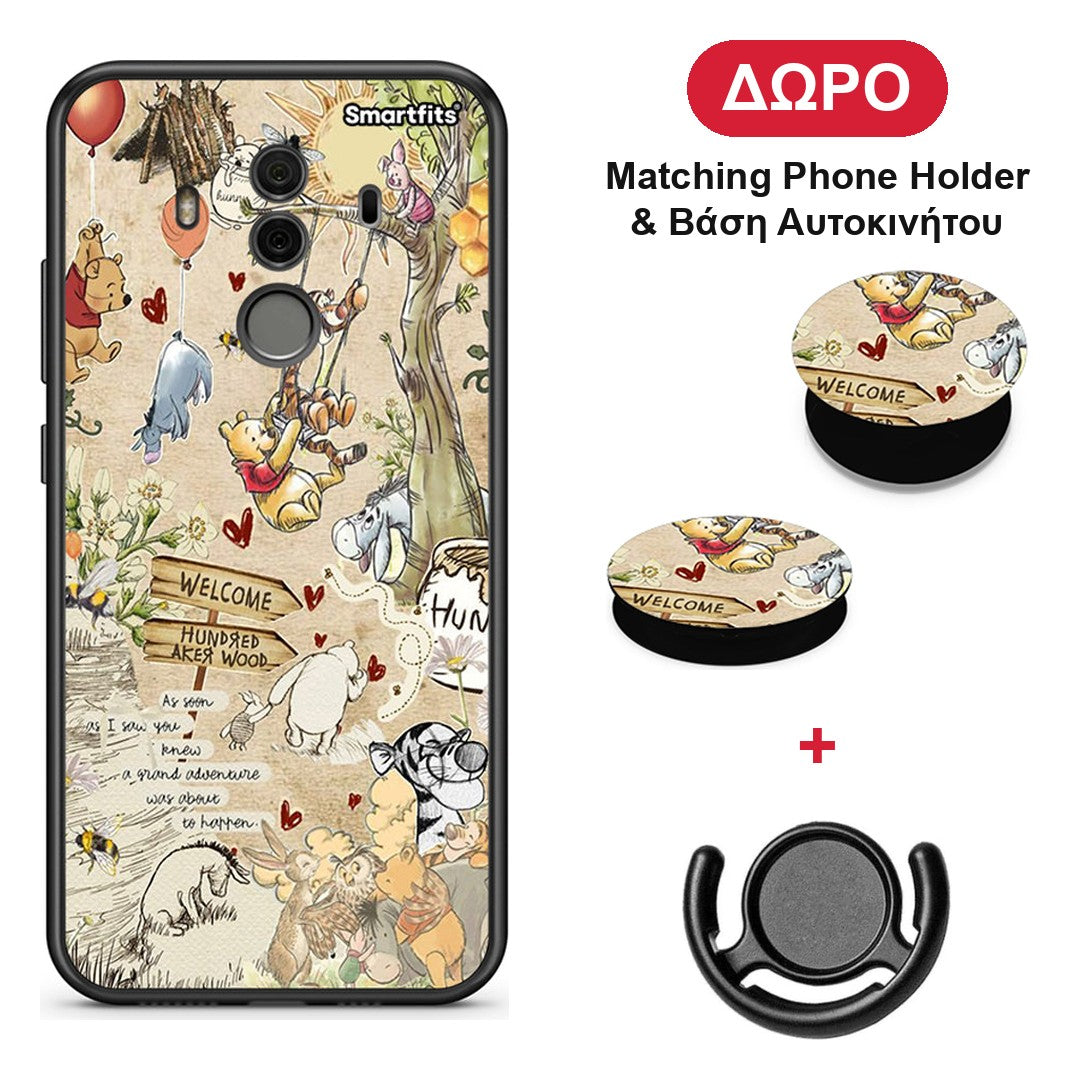 Happy Friends - Huawei Mate 10 Pro θήκη + Δώρο Phone Holder & Βάση Αυτοκινήτου