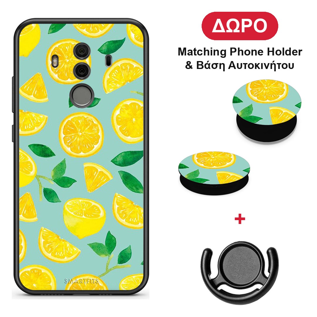 Lemons - Huawei Mate 10 Pro θήκη + Δώρο Phone Holder & Βάση Αυτοκινήτου