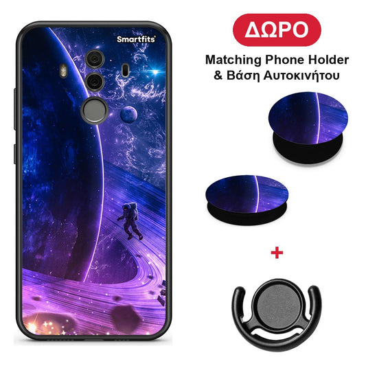 Lost Astronaut - Huawei Mate 10 Pro θήκη + Δώρο Phone Holder & Βάση Αυτοκινήτου