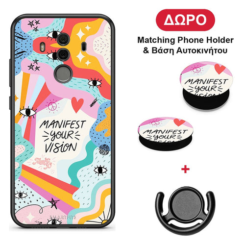 Manifest Your Vision - Huawei Mate 10 Pro θήκη + Δώρο Phone Holder & Βάση Αυτοκινήτου
