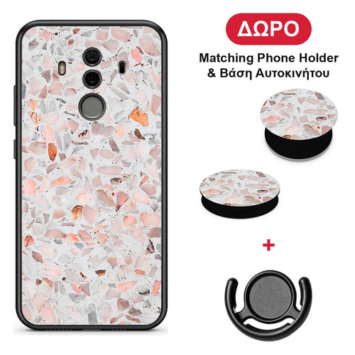 Marble Terrazzo - Huawei Mate 10 Pro θήκη + Δώρο Phone Holder & Βάση Αυτοκινήτου