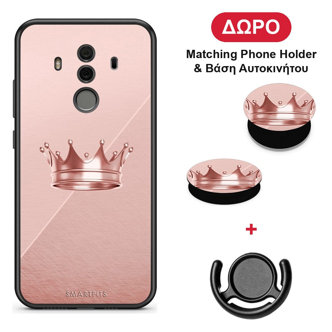Minimal Crown - Huawei Mate 10 Pro θήκη + Δώρο Phone Holder & Βάση Αυτοκινήτου