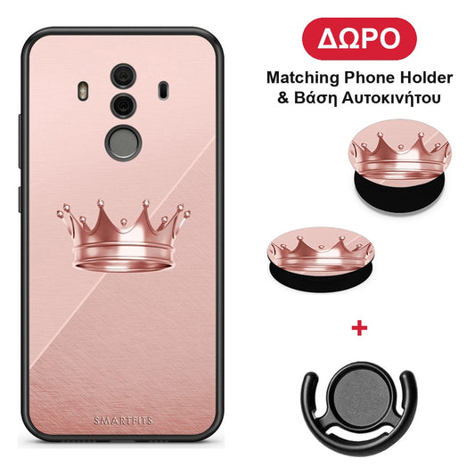 Minimal Crown - Huawei Mate 10 Pro θήκη + Δώρο Phone Holder & Βάση Αυτοκινήτου
