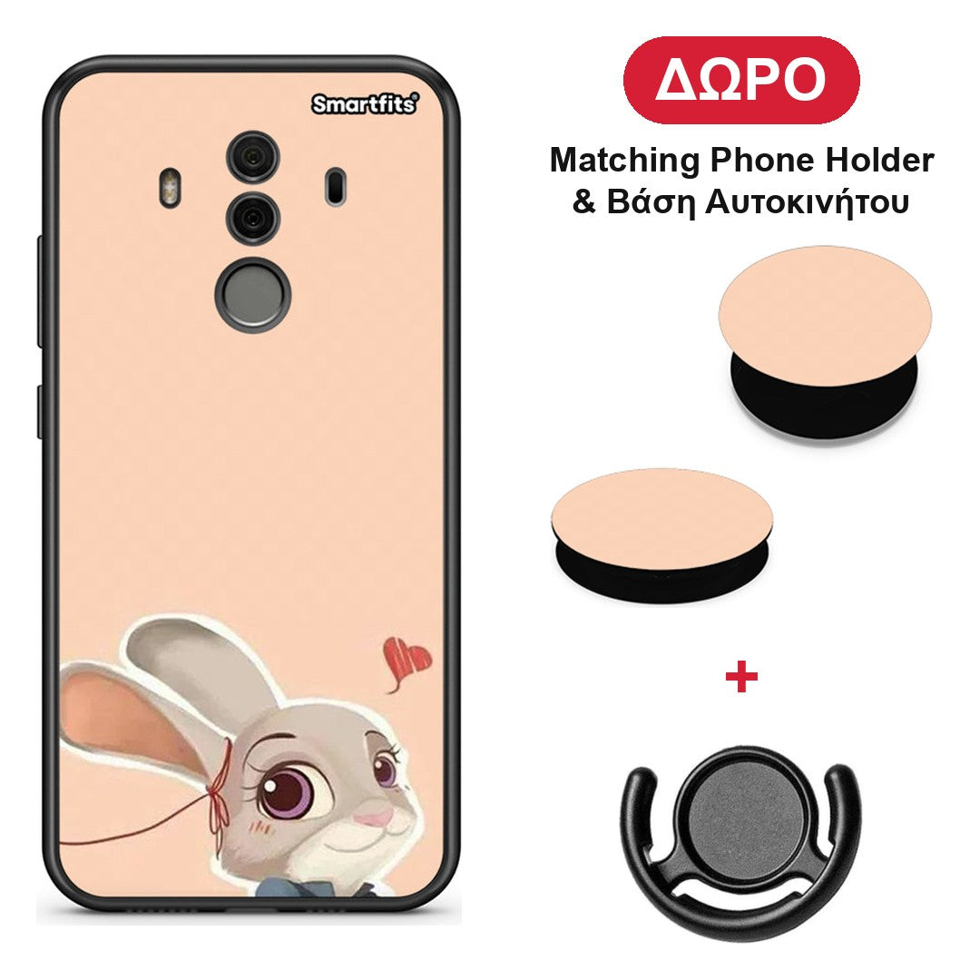 Nick Wilde And Judy Hopps Love 2 - Huawei Mate 10 Pro θήκη + Δώρο Phone Holder & Βάση Αυτοκινήτου