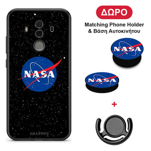 PopArt NASA - Huawei Mate 10 Pro θήκη + Δώρο Phone Holder & Βάση Αυτοκινήτου