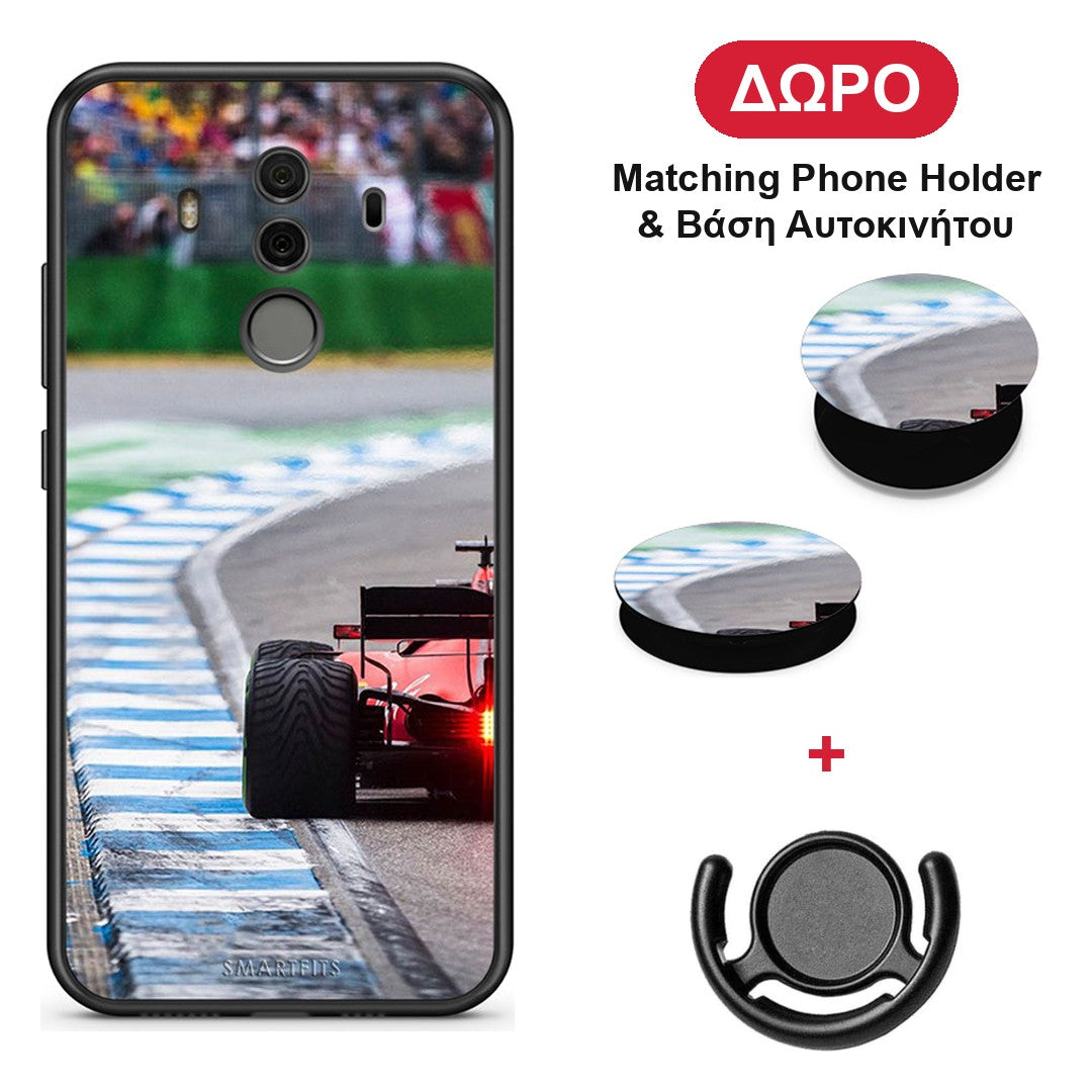 Racing Vibes - Huawei Mate 10 Pro θήκη + Δώρο Phone Holder & Βάση Αυτοκινήτου