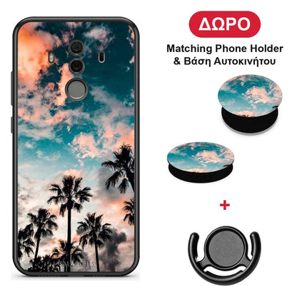 Summer Sky - Huawei Mate 10 Pro θήκη + Δώρο Phone Holder & Βάση Αυτοκινήτου