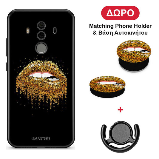 Valentine Golden - Huawei Mate 10 Pro θήκη + Δώρο Phone Holder & Βάση Αυτοκινήτου