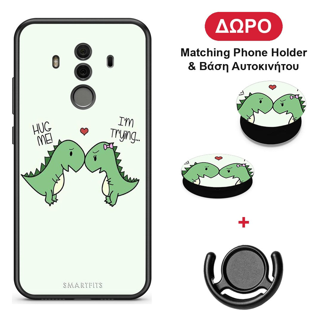 Valentine Rex - Huawei Mate 10 Pro θήκη + Δώρο Phone Holder & Βάση Αυτοκινήτου