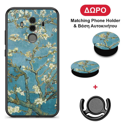 White Blossoms - Huawei Mate 10 Pro θήκη + Δώρο Phone Holder & Βάση Αυτοκινήτου