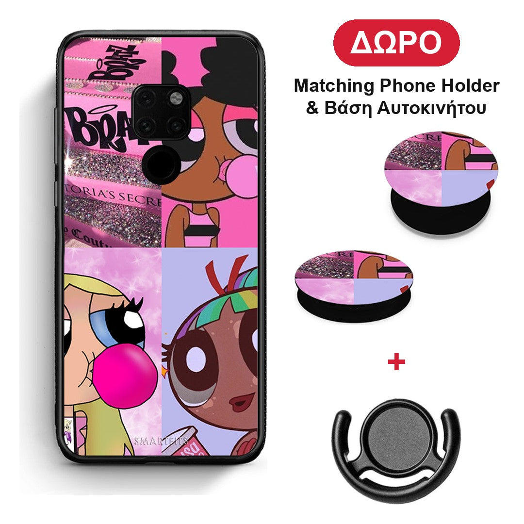 Bubble Girls - Huawei Mate 20 θήκη + Δώρο Phone Holder & Βάση Αυτοκινήτου