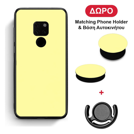 Butter Yellow - Huawei Mate 20 θήκη + Δώρο Phone Holder & Βάση Αυτοκινήτου