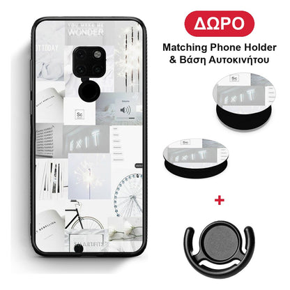 Collage Make Me Wonder - Huawei Mate 20 θήκη + Δώρο Phone Holder & Βάση Αυτοκινήτου