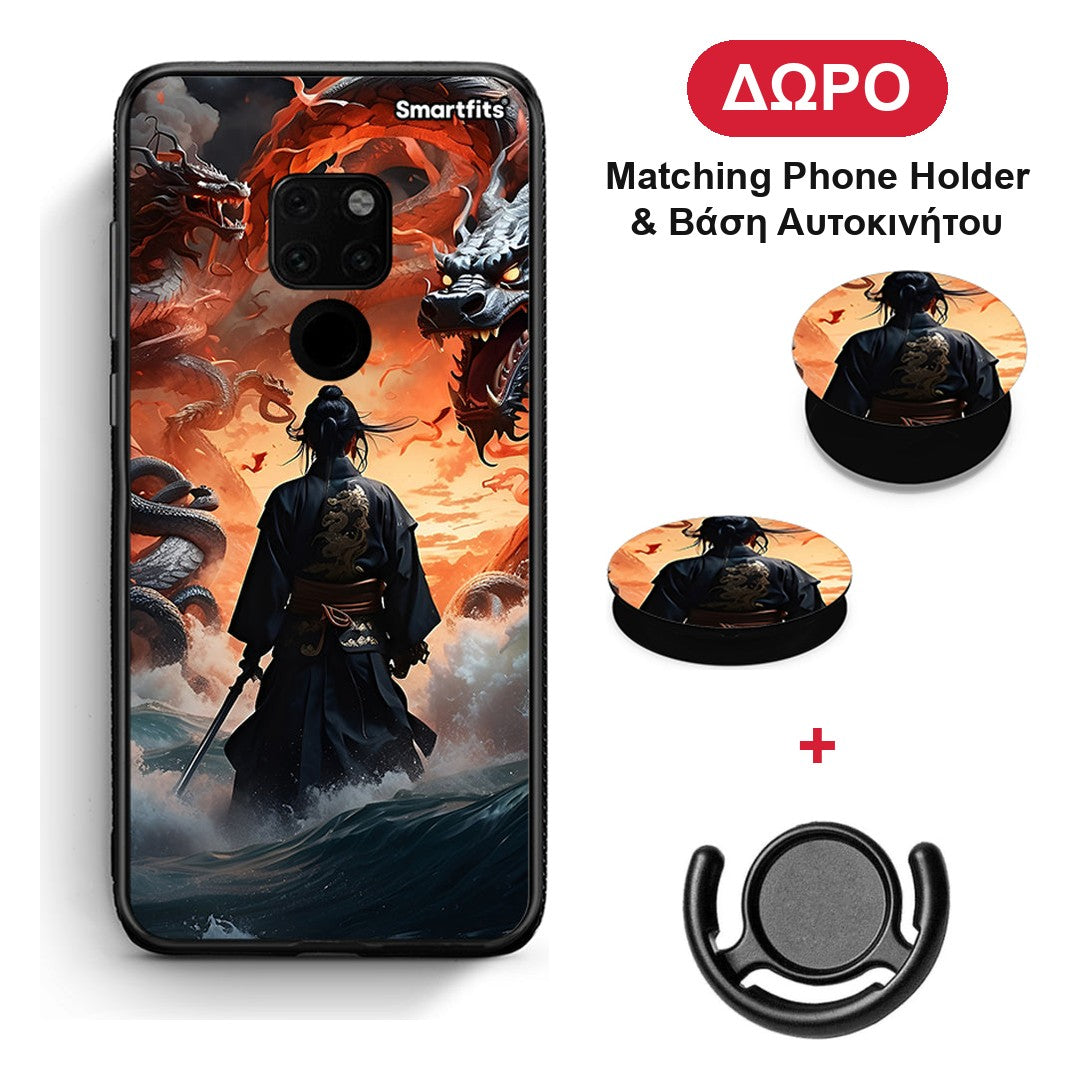 Dragons Fight - Huawei Mate 20 θήκη + Δώρο Phone Holder & Βάση Αυτοκινήτου
