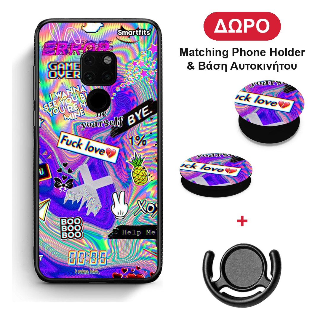 Game Over - Huawei Mate 20 θήκη + Δώρο Phone Holder & Βάση Αυτοκινήτου